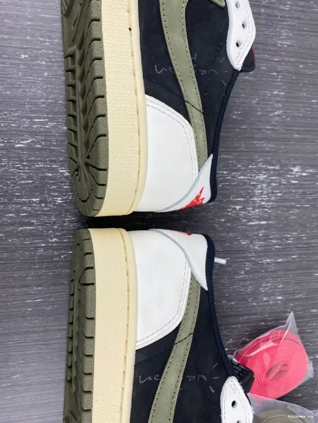 Rep Kickmax Olive Jordan Scott Low Travis Air x 1 WMNS DZ4137-106 OG 0513
